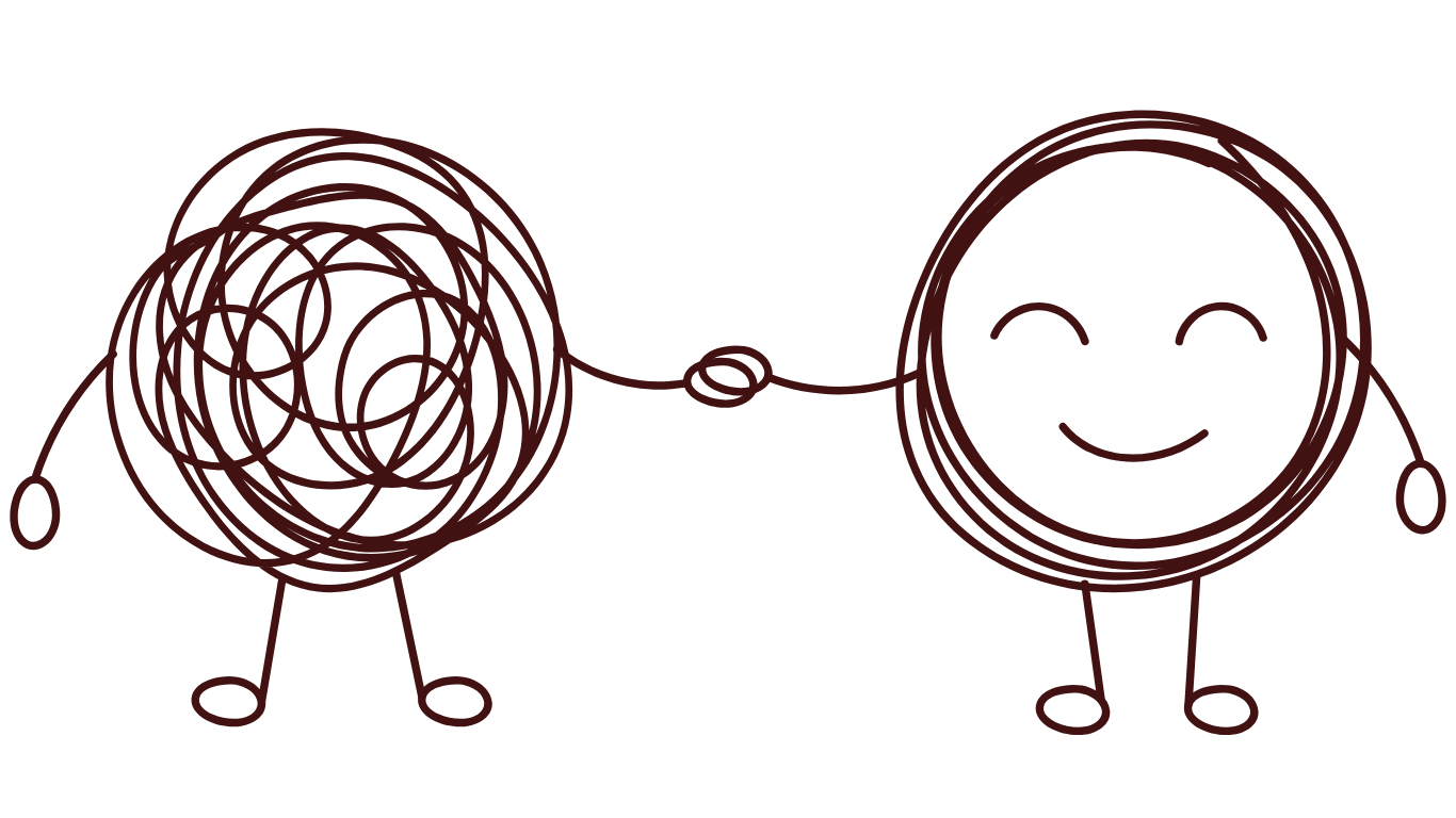 Mental health journey illustration